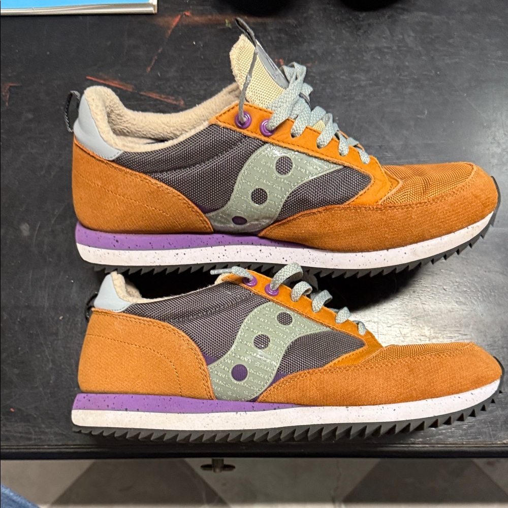 Saucony Orange and Gray Running Shoes